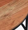 Metalico Solid Wood Nest Of Tables In Natural Finish (Set of 3)