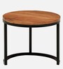 Metalico Solid Wood Nest Of Tables In Natural Finish