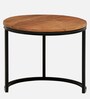 Metalico Solid Wood Nest Of Tables In Natural Finish