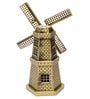 Metallic 7 Inches Wind Mill Monument Miniature Showpiece