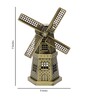 Metallic 7 Inches Wind Mill Monument Miniature Showpiece