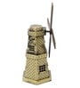 Metallic 7 Inches Wind Mill Monument Miniature Showpiece
