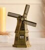 Metallic 7 Inches Wind Mill Monument Miniature Showpiece