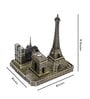 Metallic All In One Paris Monuments Miniature Showpiece
