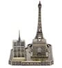 Metallic All In One Paris Monuments Miniature Showpiece