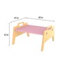 Metallic Berries Kids Study Table in Pink Colour