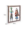 Metallic Dancer Couple Wall Hanging Frame In Yellow