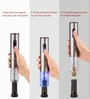 Metallic Finish, Automatic Cordless Electric Wine Opener Corkscrew Set with Foil Cutter (Grey)