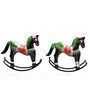 Metallic Horse (Set Of 2) Figurine In Black Colour