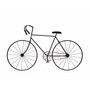 Wrought Iron Racer Cycle In Brown Wall Art