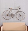 Wrought Iron Racer Cycle In Brown Wall Art