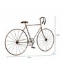 Wrought Iron Racer Cycle In Brown Wall Art