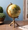 Metallic Metal Colored Globe With Tri-Stand