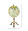 Metallic Metal Colored Globe With Tri-Stand