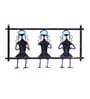 Metallic Musician Wall Hanging Frame In Blue