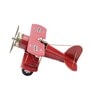 Metallic Vintage Red Airplane Miniature Showpiece