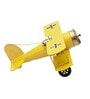 Metallic Vintage Yellow Airplane Miniature Showpiece