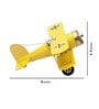 Metallic Vintage Yellow Airplane Miniature Showpiece