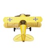 Metallic Vintage Yellow Airplane Miniature Showpiece