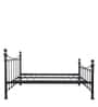 Metallika Arch Metal Queen Size Bed in Black Colour