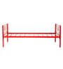 Bunny Metal Single Size Bed in Red Colour