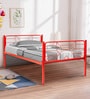 Bunny Metal Single Size Bed in Red Colour