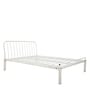Kabul Metal Queen Size Bed in White Colour