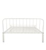 Kabul Metal Queen Size Bed in White Colour