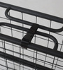 Istanbul Metal Folding Bed in Black Colour with Mattress