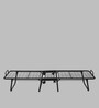 Istanbul Metal Folding Bed in Black Colour with Mattress