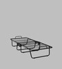 Istanbul Metal Folding Bed in Black Colour with Mattress