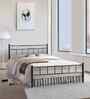 Etera Double Size Bed In Black Colour