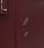 Metallika Rhine Wardrobe Cubboard With Locker in Maroon Colour