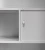 Metallika Rhine Wardrobe Cubboard With Locker in Maroon Colour