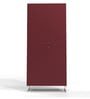 Metallika Rhine Wardrobe Cubboard With Locker in Maroon Colour