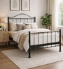 Etera Queen Size Bed In Black Colour