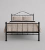 Etera Queen Size Bed In Black Colour