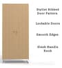 Metallika Zeya 2 Door Metal Almirah in Cappuccino Brown Colour