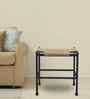 Casted Jute Side Table In Natural Finish