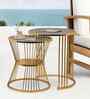 Orren Nesting Side Table In Gold Finish