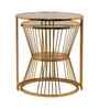 Orren Nesting Side Table In Gold Finish