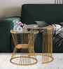 Orren Nesting Side Table In Gold Finish