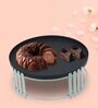 Metalsmith Elegant Medium Cake Stand To Serve Cupcakes & Desserts For Gatherings, Iron Cake Server