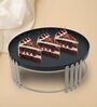 Metalsmith Elegant Medium Cake Stand To Serve Cupcakes & Desserts For Gatherings, Iron Cake Server