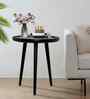 Sienna Elegant Mango Wood Side Table In Black Finish