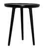 Sienna Elegant Mango Wood Side Table In Black Finish