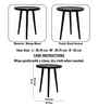 Sienna Elegant Mango Wood Side Table In Black Finish