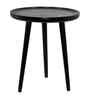 Sienna Elegant Mango Wood Side Table In Black Finish
