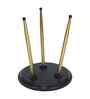 Crest Elegant Wooden Side Table In Black Finish