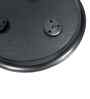 Crest Elegant Wooden Side Table In Black Finish